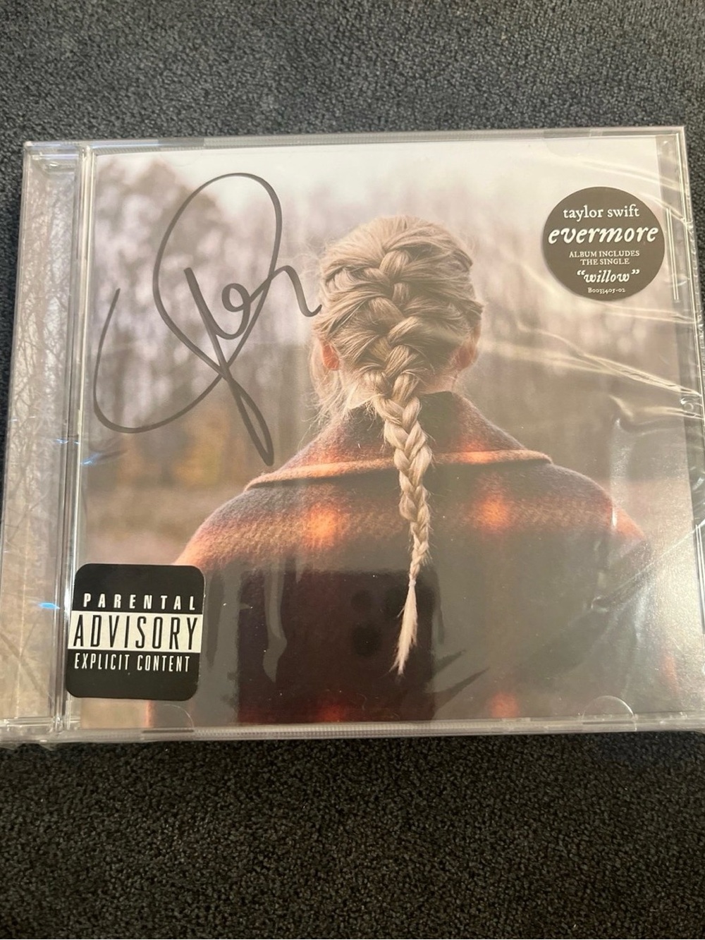 Signed Taylor Swift Evermore CD